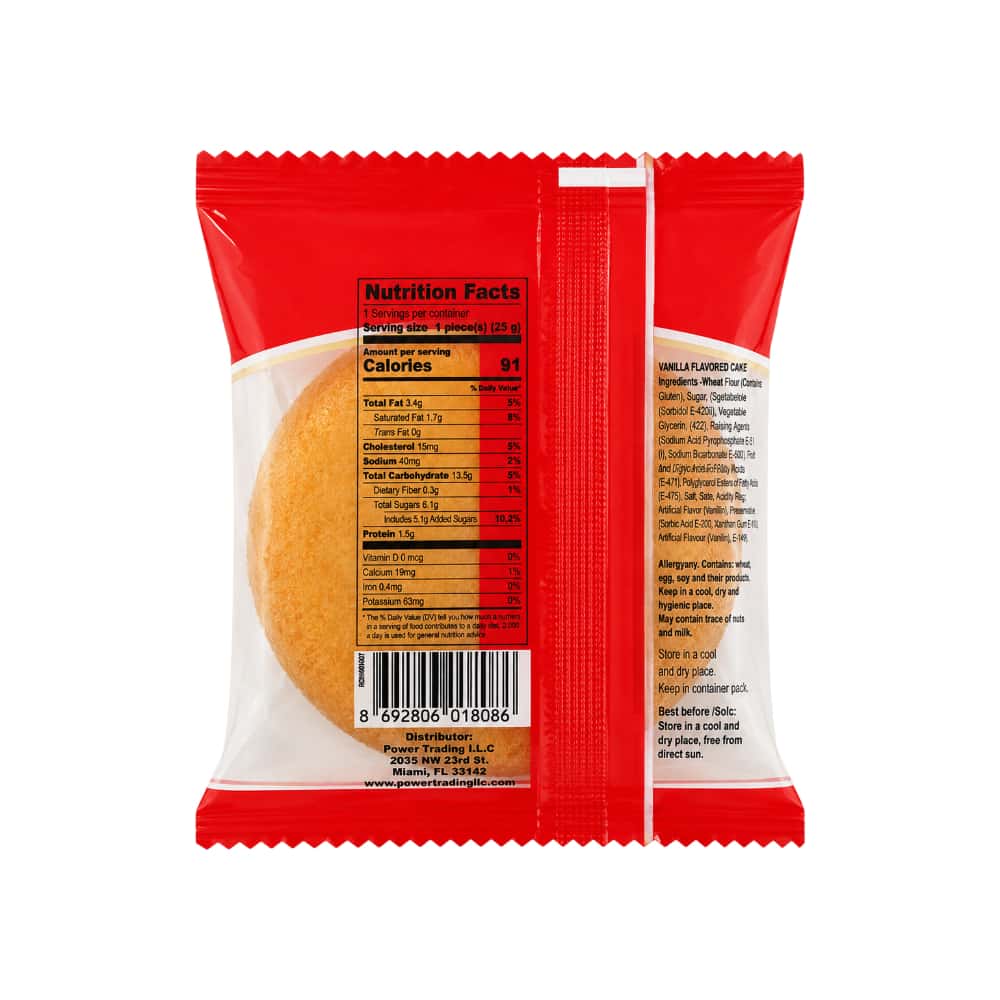 Pancake tradicional con sabor a vainilla Simsek Myla (25 g / 0.88 oz) - Miniatura 2