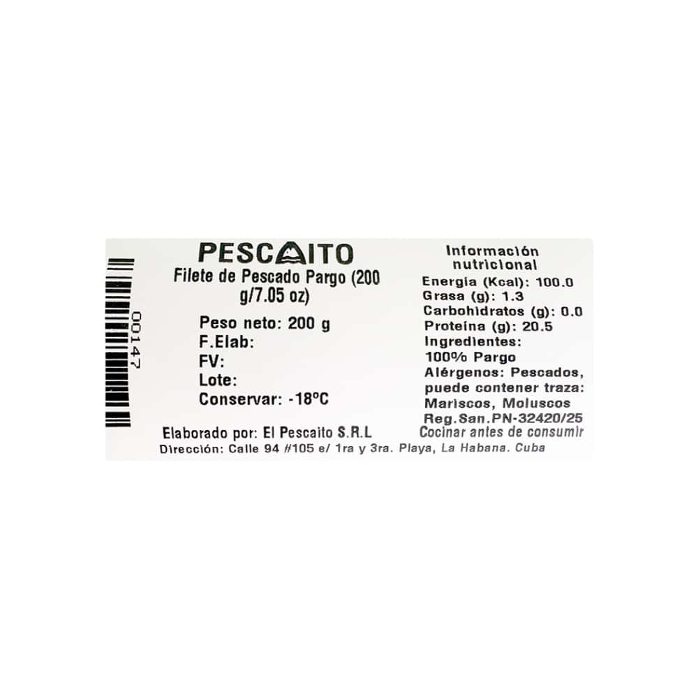 Filete de pescado pargo Pescaito (200 g / 7 oz) - Miniatura 4