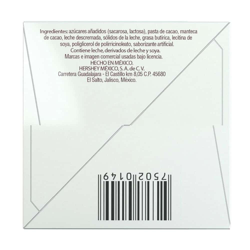 Chocolate con leche kisses Hershey´s (41.4 g / 1.46 oz) - Miniatura 2