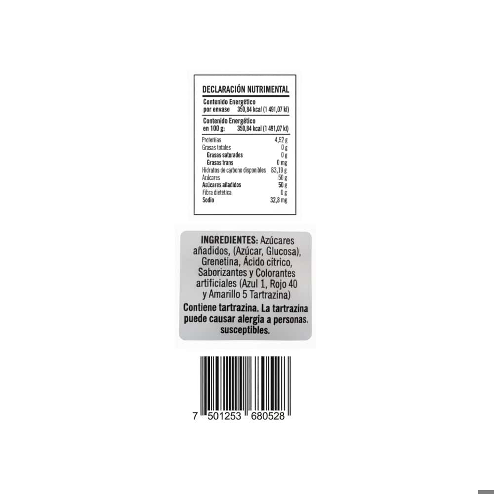 Gomitas de grenetina oruga sabor frutas áciditas Selecto (100 g / 3.5 oz) - Miniatura 6