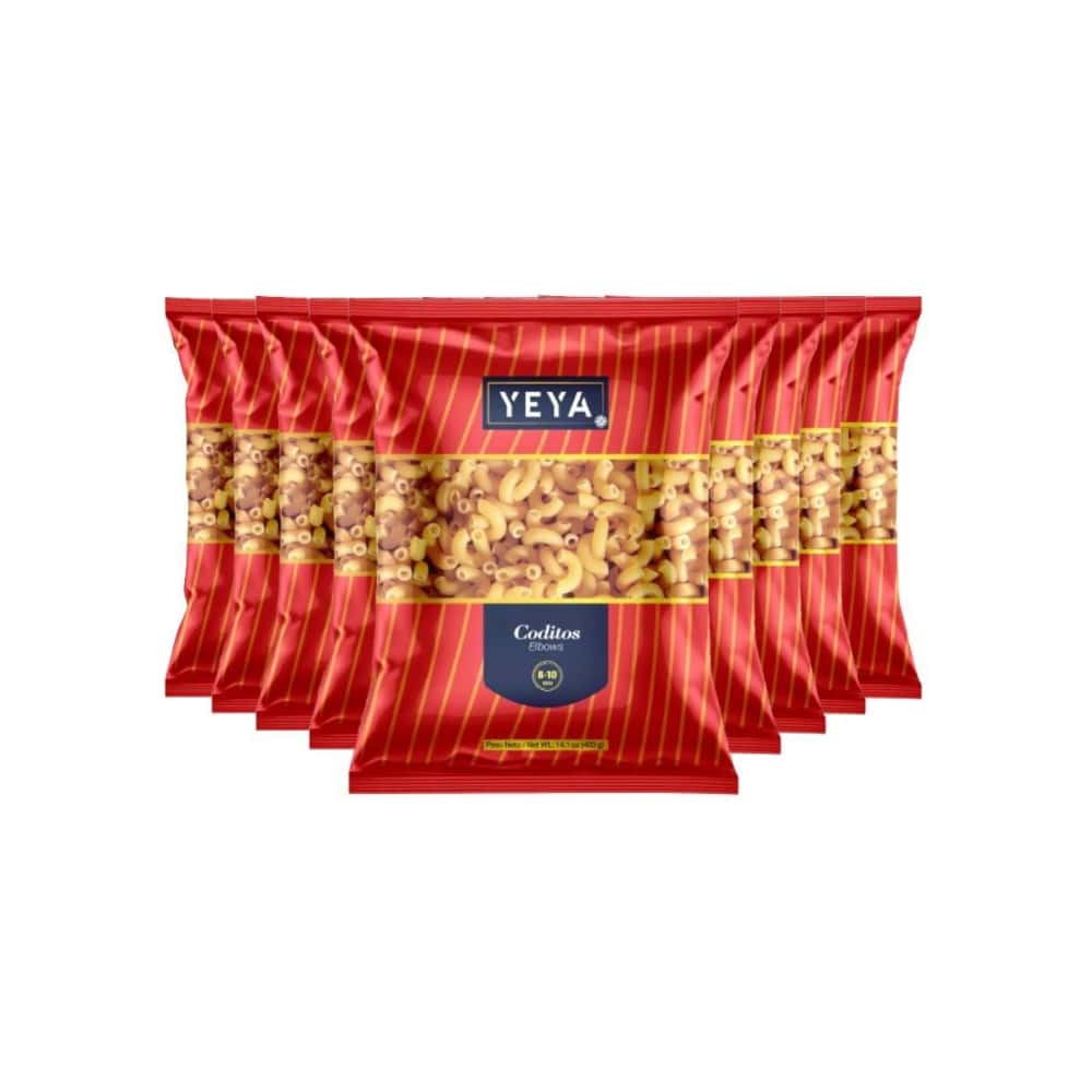 Coditos YEYA (9 x 400 g / 14.1 oz) - Miniatura 1