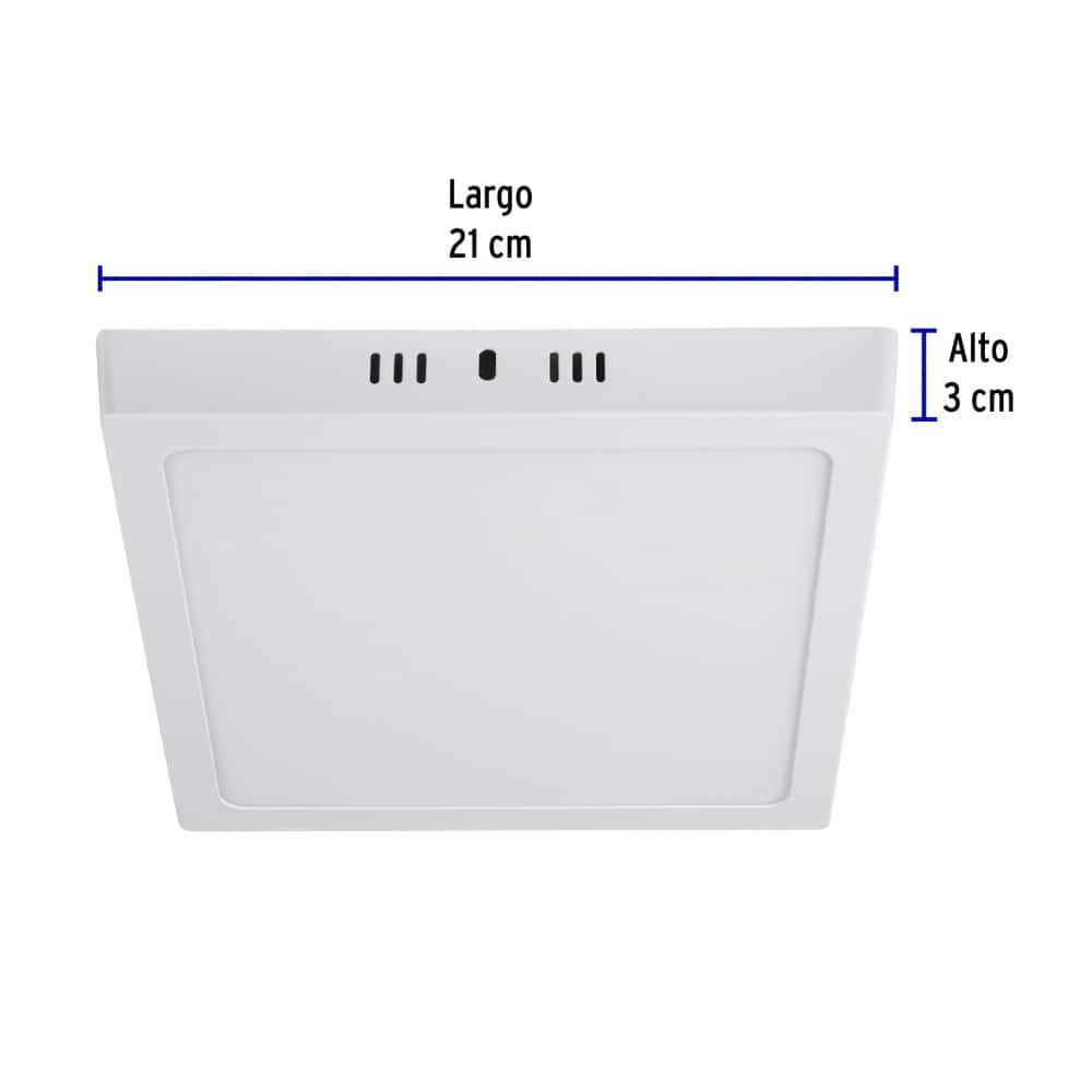 Luminario cuadrado blanco LED 18 W Volteck PLA-212L - Miniatura 6