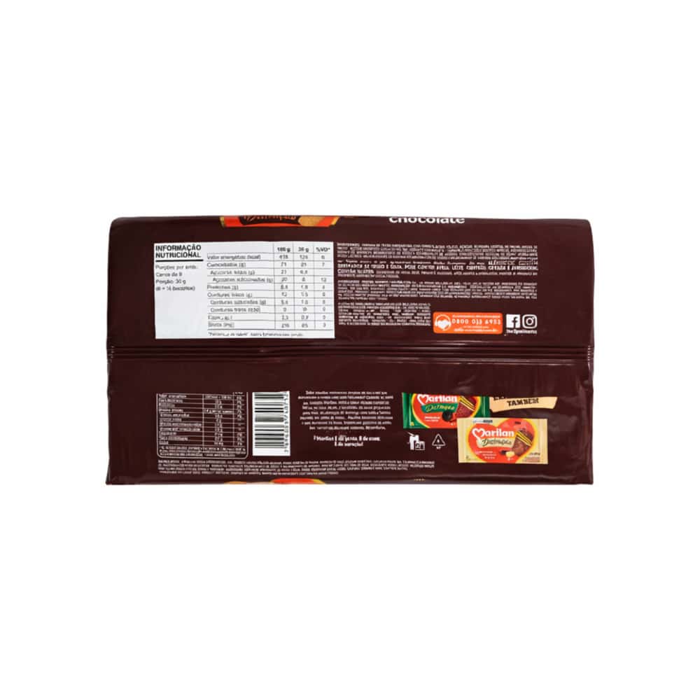 Galleta dulce sabor a vainilla rellena de galleta dulce sabor a chocolate Marilan (2 x 280 g / 9.88 az) - Miniatura 2