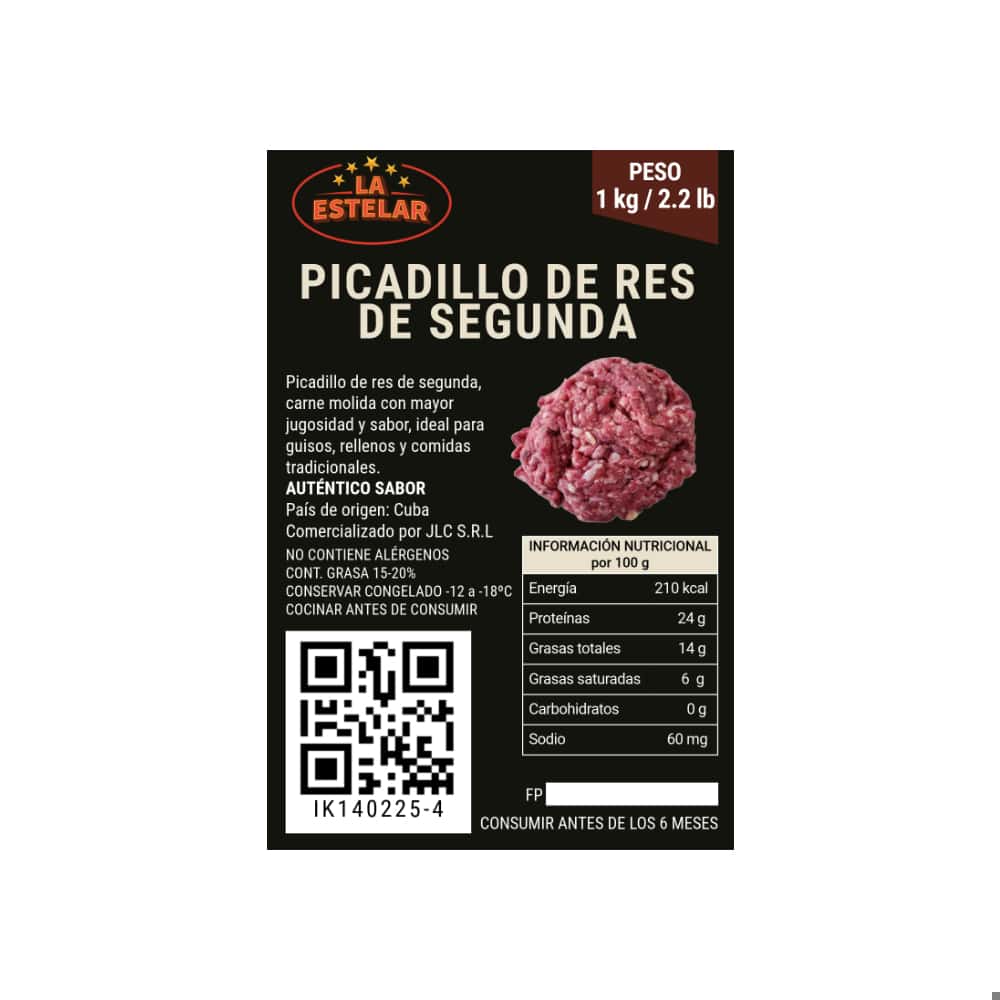 Picadillo de res de segunda La Estelar (1 kg / 2.2 lb) - Miniatura 2