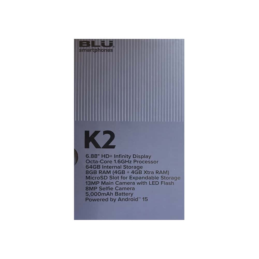 Celular color negro azulado 64 GB ROM/ 8 GB RAM BLU K2 - Miniatura 4