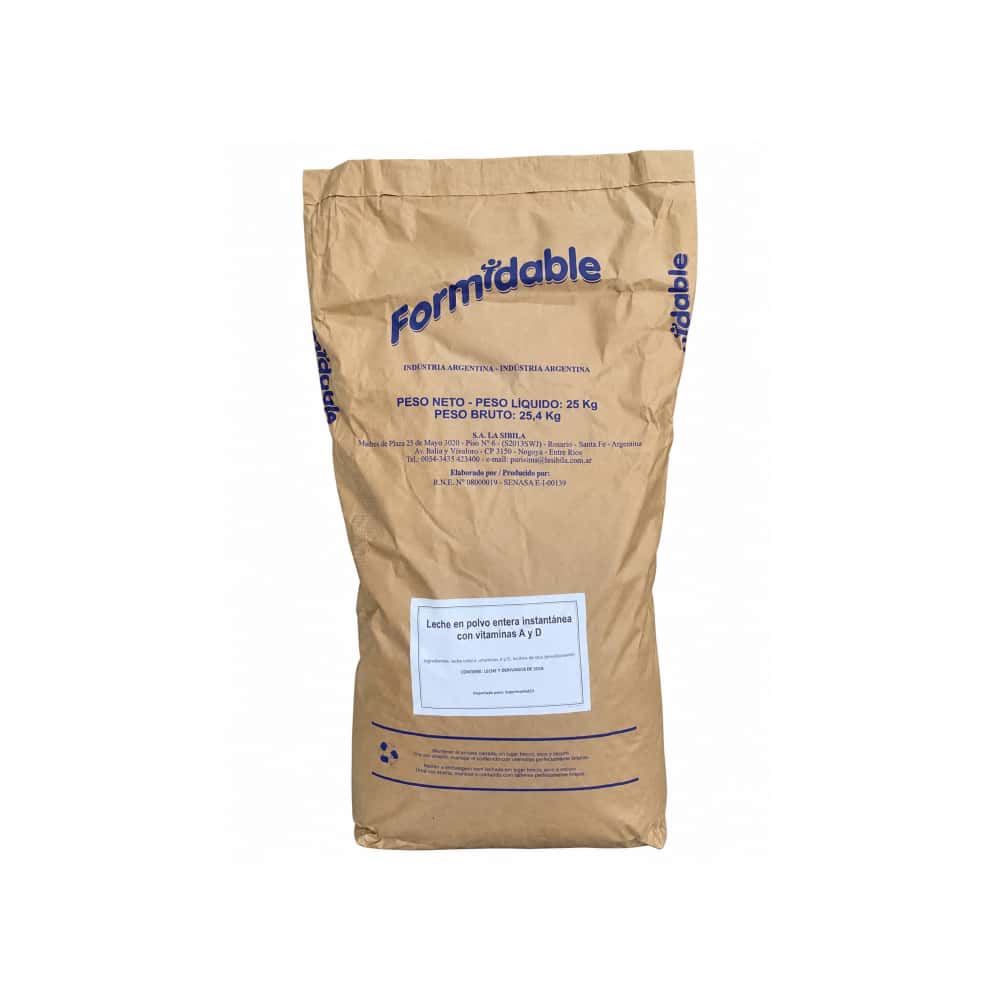 Leche entera en polvo Formidable (25 Kg / 55 lb) - Miniatura 1