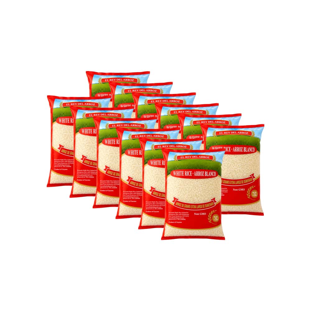 Arroz blanco de grano extra largo El rey del arroz (12 x 1 kg / 2.2 lb) - Miniatura 1