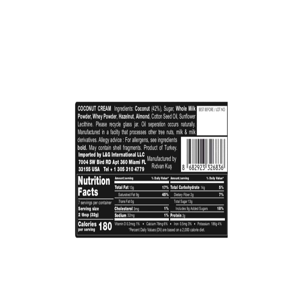 Crema de coco para untar Nuttime (3 x 250 g / 8.80 oz) - Miniatura 2