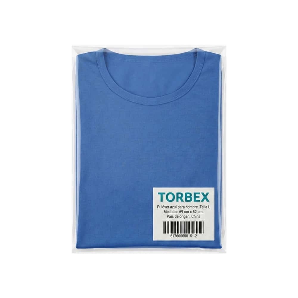 Pulóver azul para hombre Torbex (Talla L) - Miniatura 2