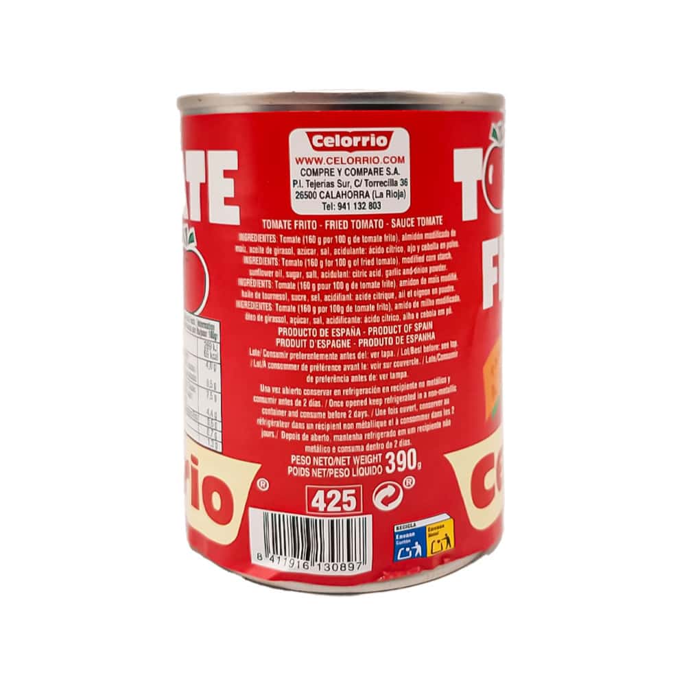 Salsa de tomate frito Celorrio (390 g / 13.7 oz) - Miniatura 5