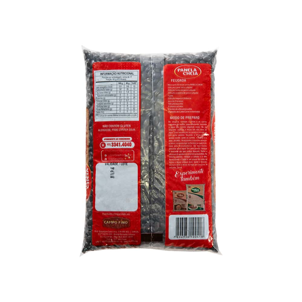 Frijol negro Panela Cheia (1 kg / 2.2 lb) - Miniatura 4