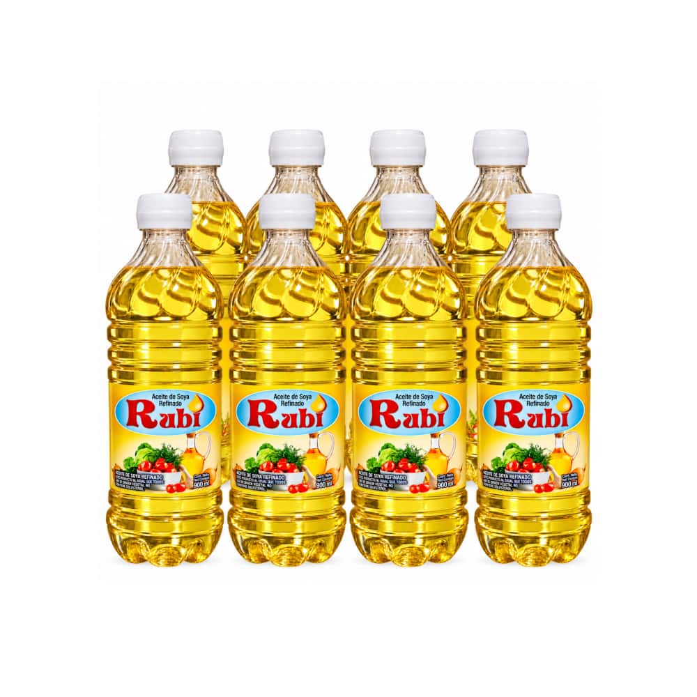 Aceite de soya refinado Rubi (8 x 900 ml) - Miniatura 1