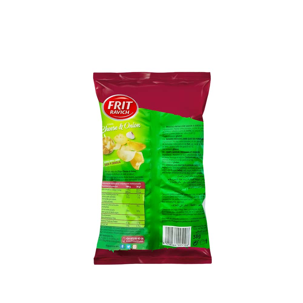 Papas chips de queso y cebolla Frit Ravich (38 g / 1.34 oz) - Miniatura 2