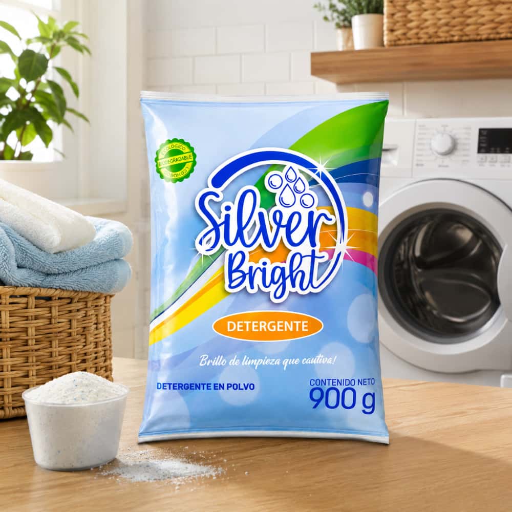 Detergente en polvo multiusos Silver Bright (900 g / 1.98 lb) - Miniatura 4