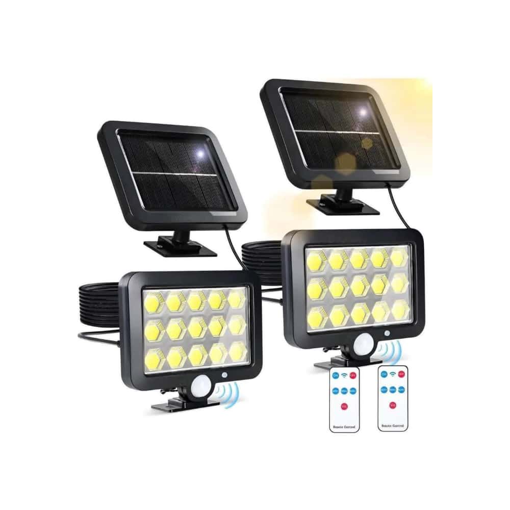 Lámparas de pared con paneles solares para exteriores XL Soluciones - Miniatura 1