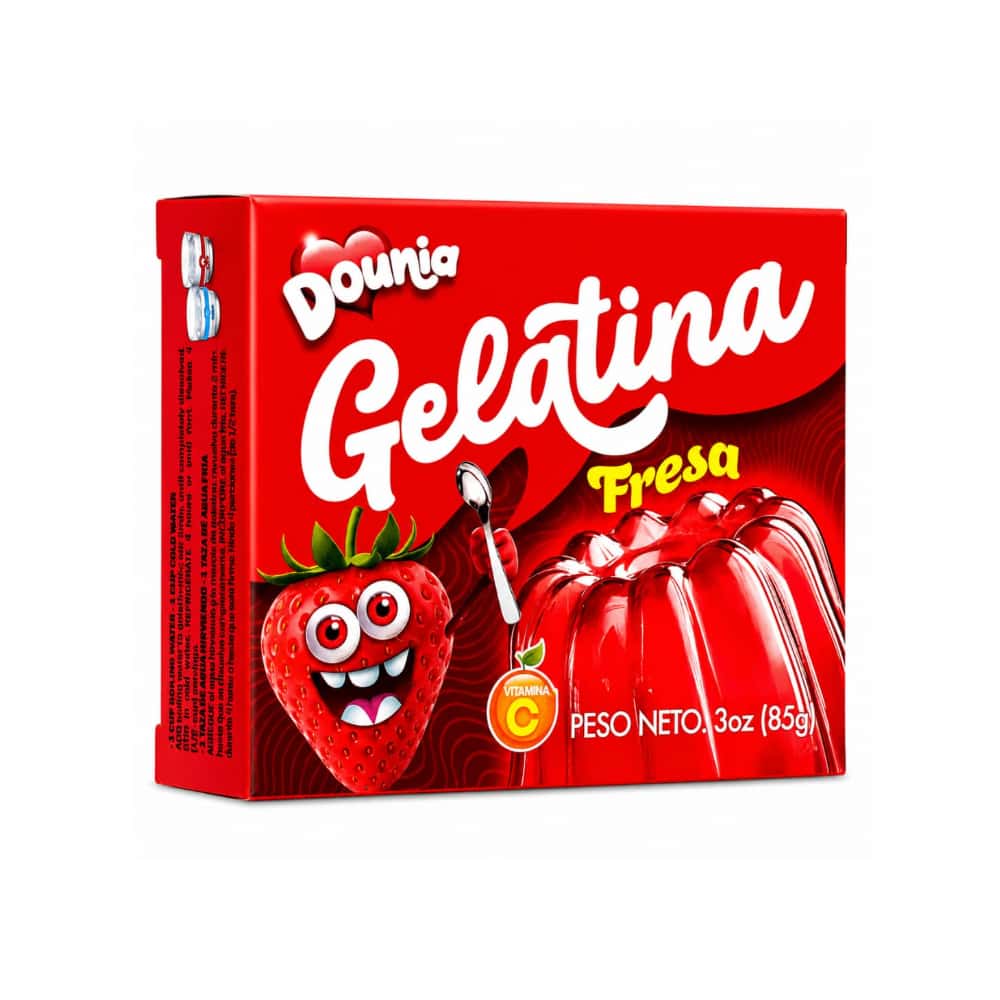 Gelatina con sabor a fresa Dounia (85 g / 3 oz) - Miniatura 1