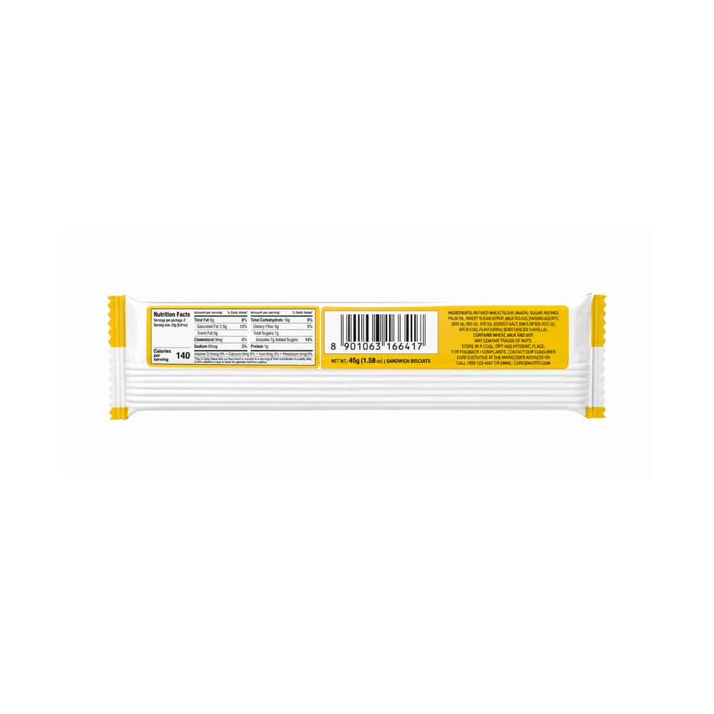 Galletas sándwich con crema sabor vainilla Nutro (45 g / 1.58 oz) - Miniatura 2