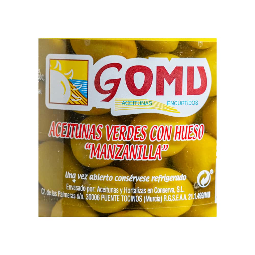 Aceitunas verdes con hueso manzanilla Gomu (800 g / 1.76 lb) - Miniatura 4