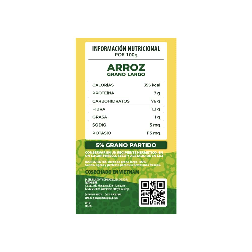 Arroz de grano largo Campo Vivo (8 x 1 kg / 2.2 lb) - Miniatura 4