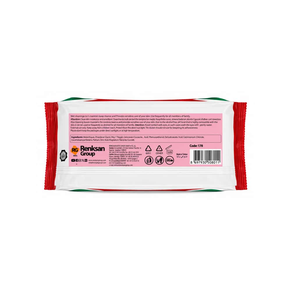 Toallitas húmedas con fragancia a rosas Belux (120 U) - Miniatura 6