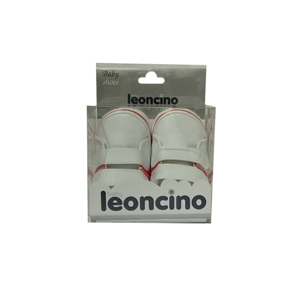 Zapatillas blancas con rayas rojas para bebé Baby Leoncino (Talla 19) - Miniatura 6