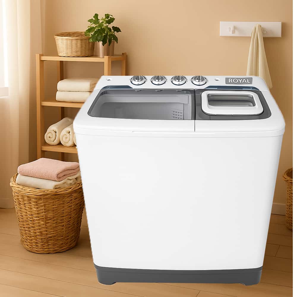 Lavadora semiautomática de 10.5 Kg color blanco Royal RWT 105 - Miniatura 2