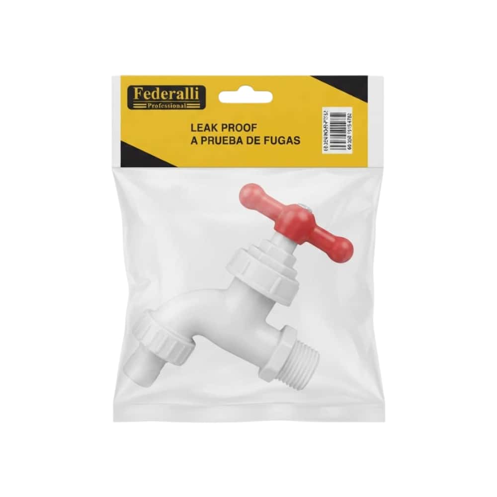 Llave de plástico color blanco con mango rojo Federalli - Miniatura 2