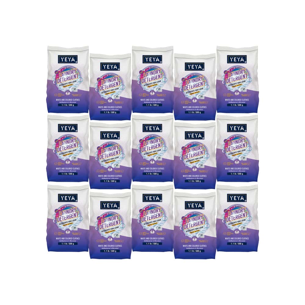 Detergente en polvo con aroma a lavanda Yeya (15 x 500 g / 1.1 lb) - Miniatura 1