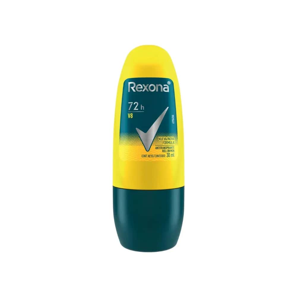 Desodorante antitranspirante 72H Roll On V8 Rexona (30 ml) - Miniatura 1