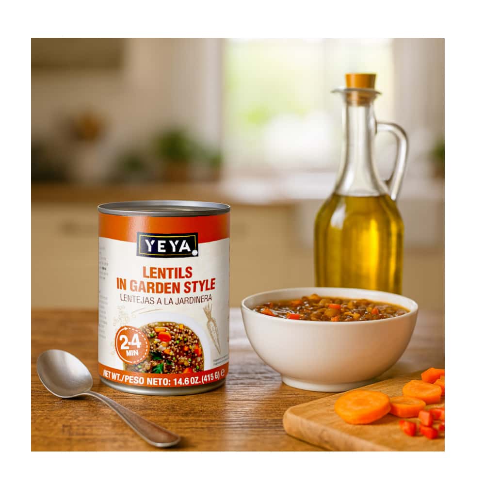 Lentejas a la jardinera YEYA (415 g / 14.6 oz) - Miniatura 5