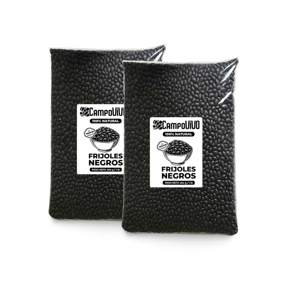 Frijoles negros Campo Vivo (2 x 454 g / 1 lb) - Miniatura 1