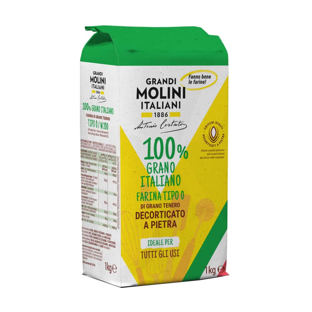 Harina de trigo blando Molini (1 kg / 2.2 lb) - Miniatura 1