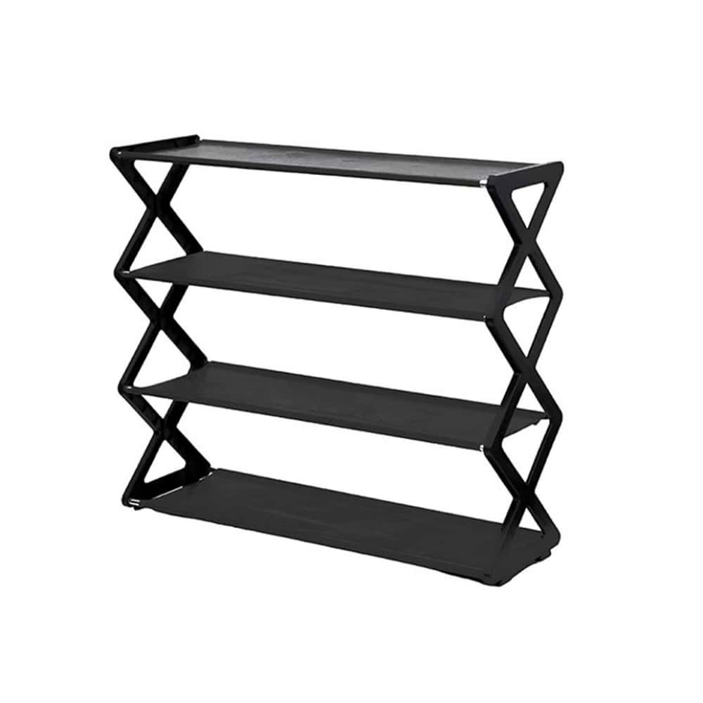 Zapatera de 4 niveles multifuncional para organizar calzado X-Shaped - Miniatura 1