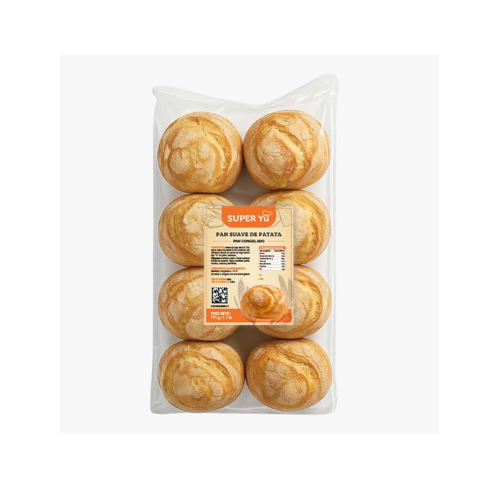 Pan suave de patata congelado Super YU (771 g / 1.7 lb) - Miniatura 1