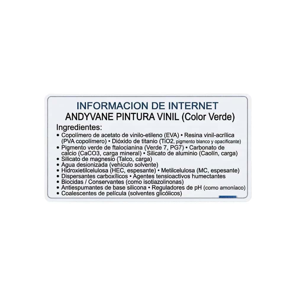 Pintura impermeabilizante color verde Andyvane (10 L) - Miniatura 3