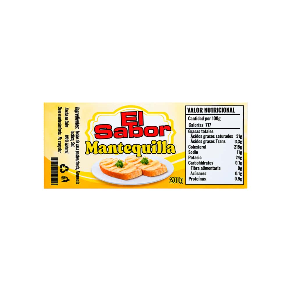 Mantequilla con sal El Sabor (200 g / 7.05 oz) - Miniatura 2