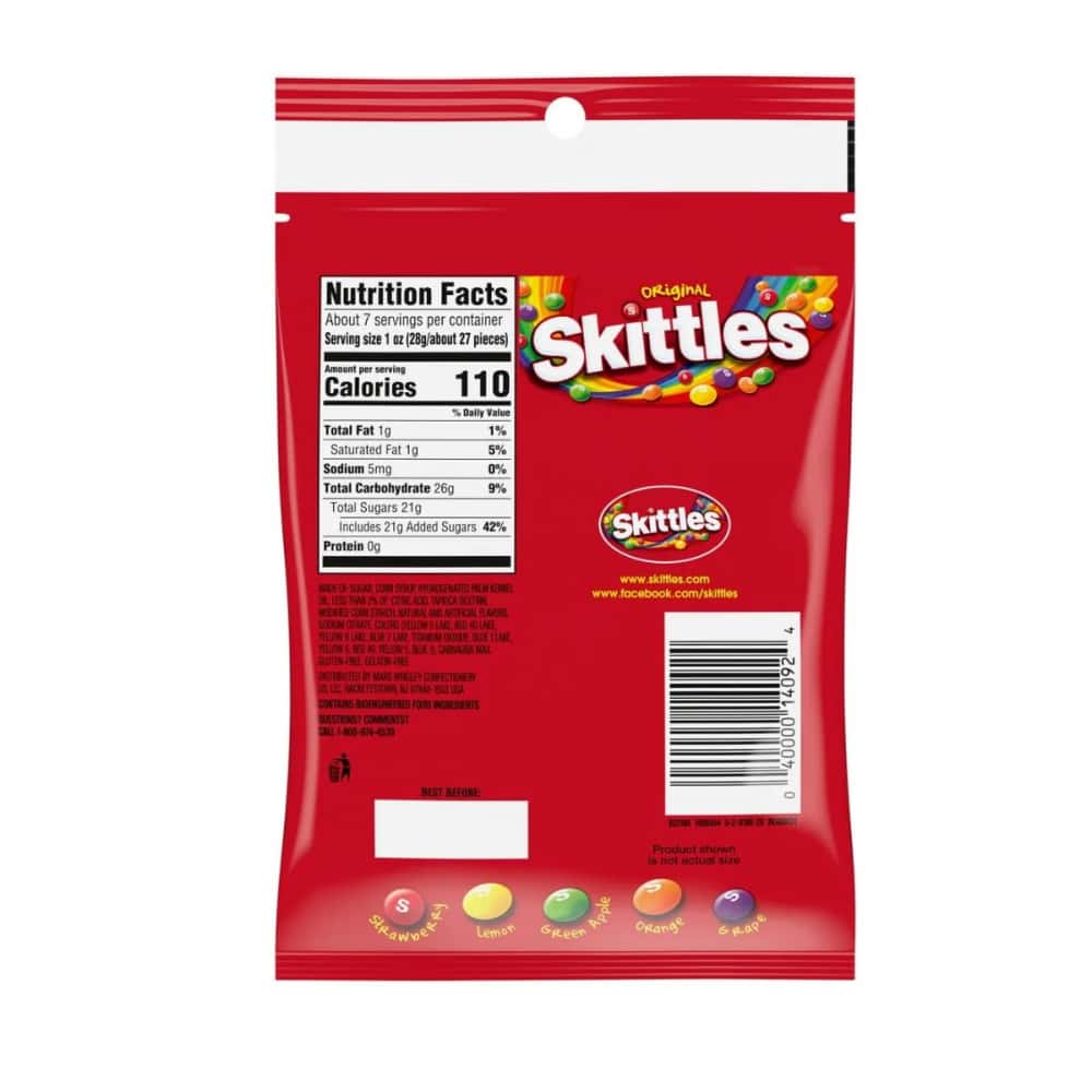 Caramelos Original Skittles (204.1 g / 7.2 oz) - Miniatura 2