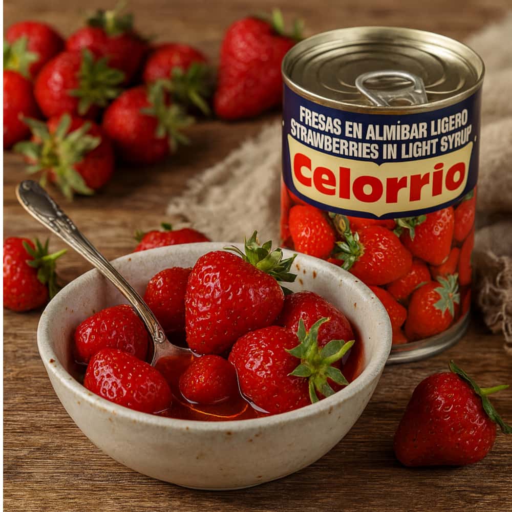 Fresas en almíbar ligero Celorrio (410 g / 14.46 oz) - Miniatura 4