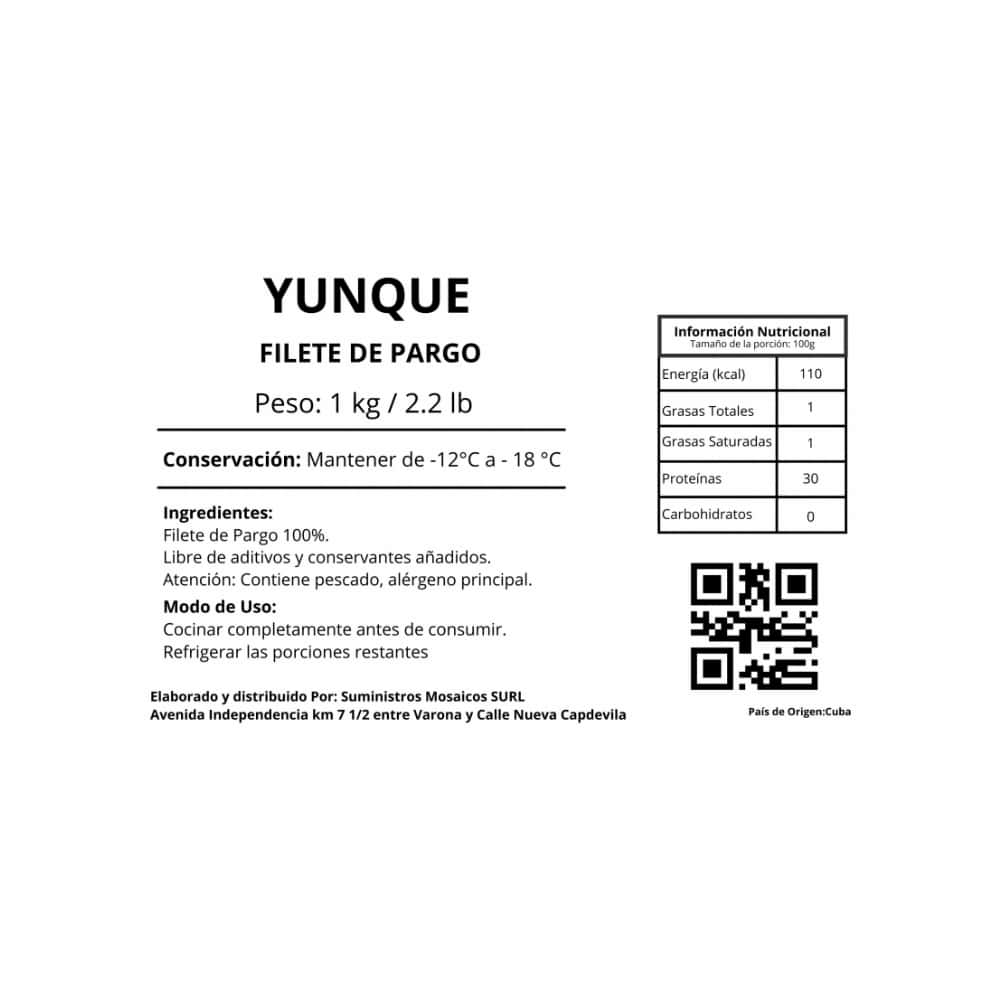 Filete de pargo Yunque (2 x 1 kg / 2.2 lb) - Miniatura 3