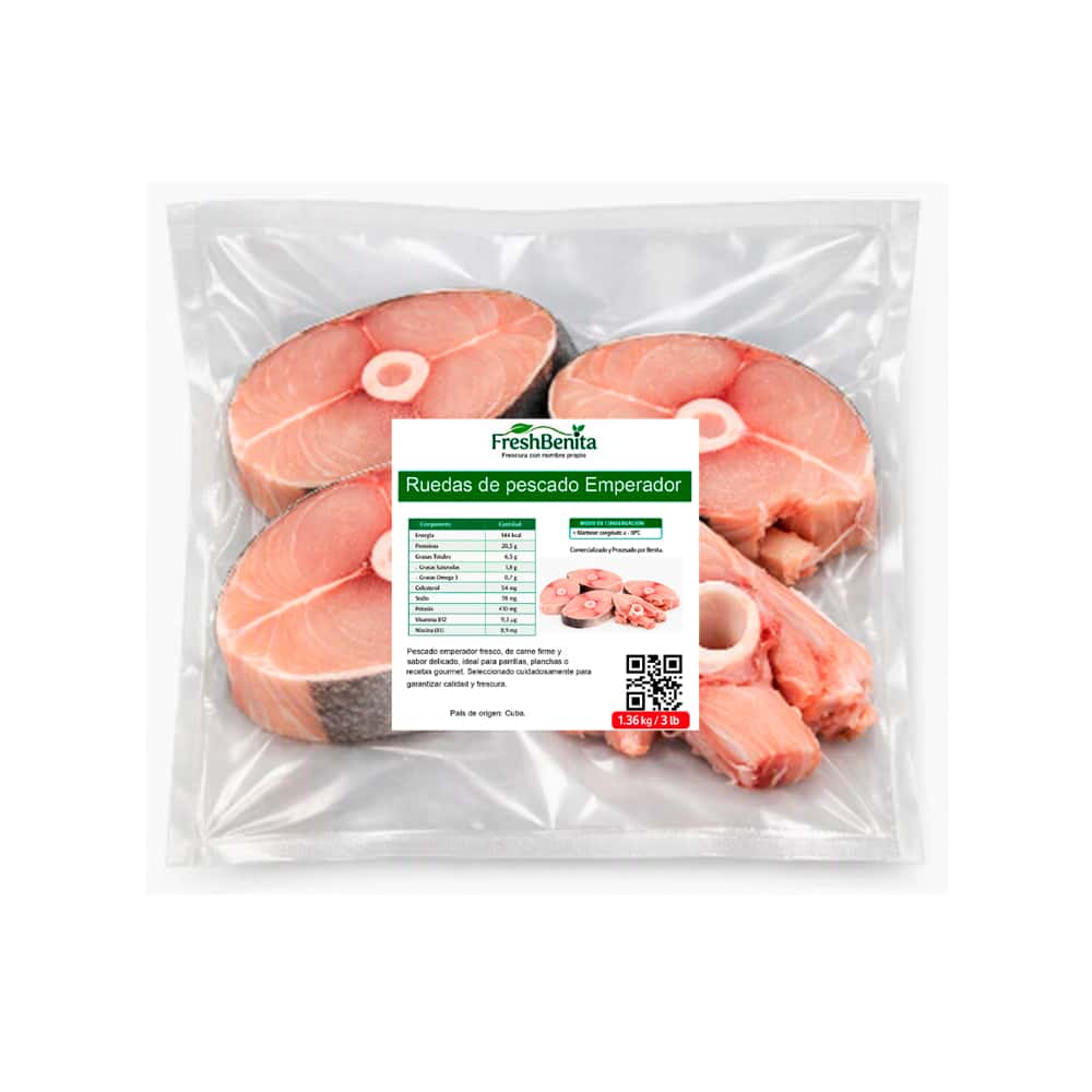 Ruedas de pescado Emperador FreshBenita (1.36 kg / 3 lb) - Miniatura 1