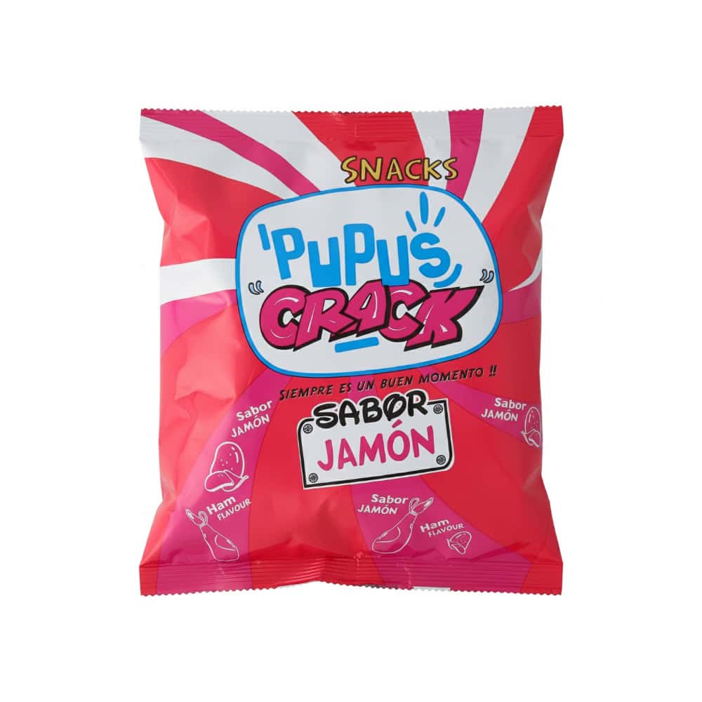 Snack sabor jamón PuPus CRACK (50 g / 1.76 oz) - Miniatura 1