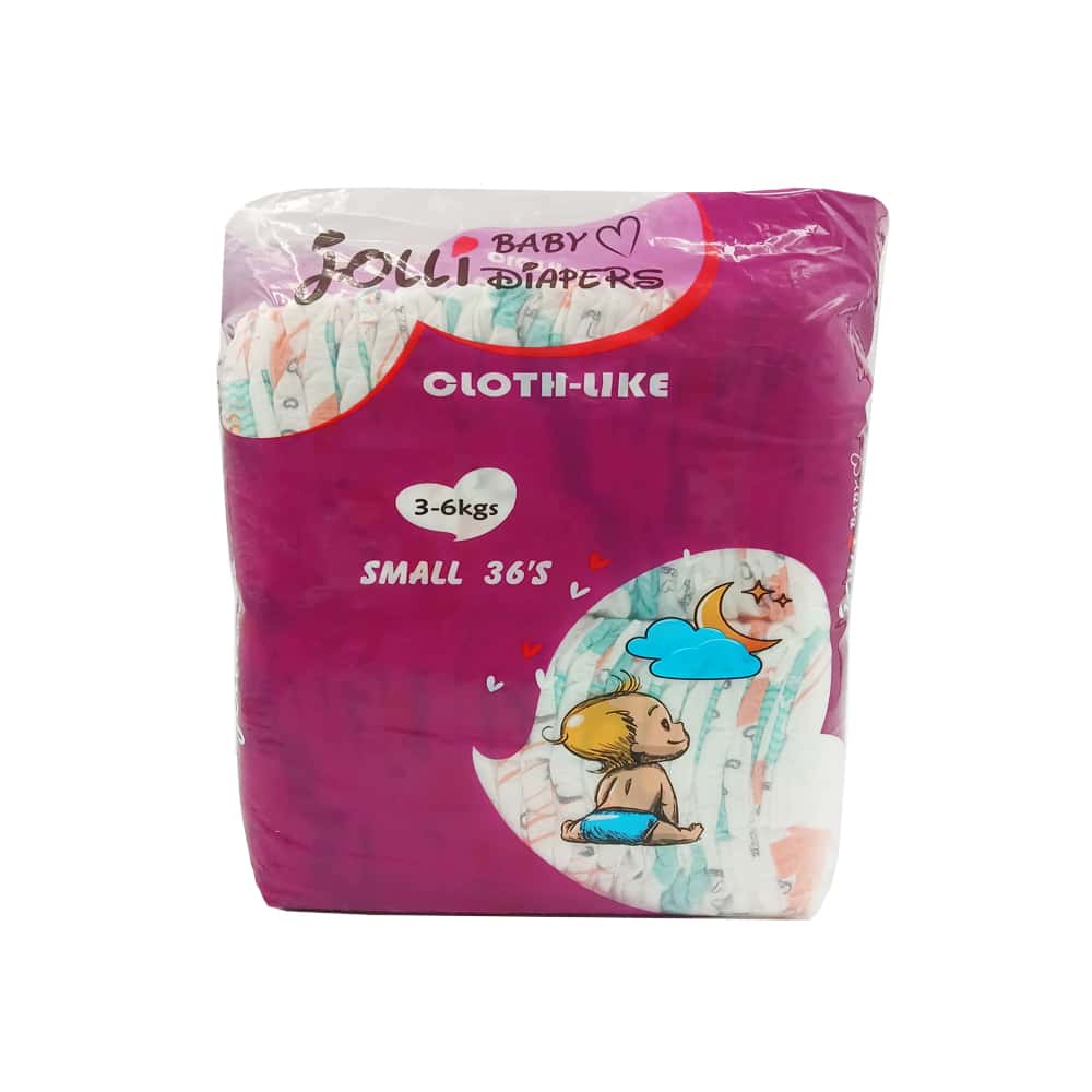 Pañales desechables para bebé talla S Jolli (36 U) - Miniatura 1