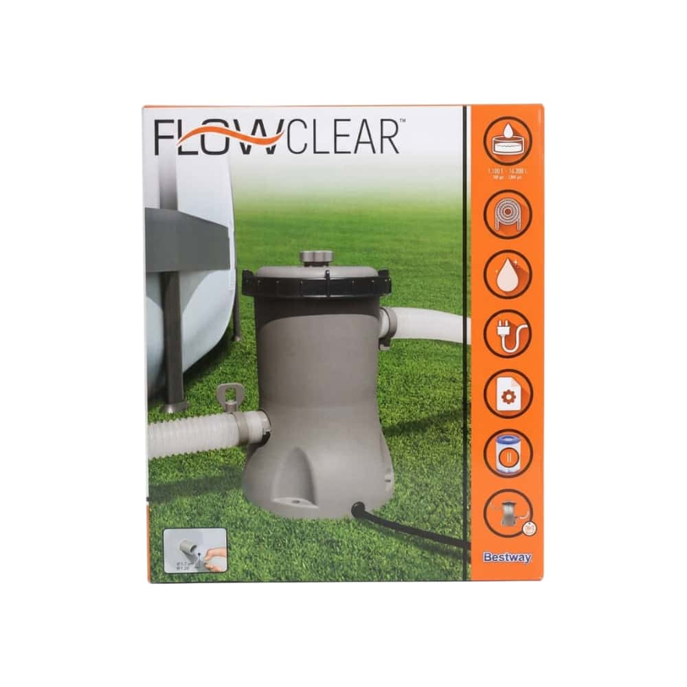 Bomba de filtrado de 1249 L para piscinas Flowclear Bestway - Miniatura 2