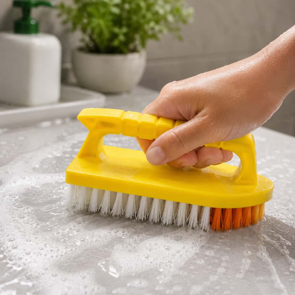Cepillo de lavar con mango ergonómico amarillo MAS - Miniatura 3
