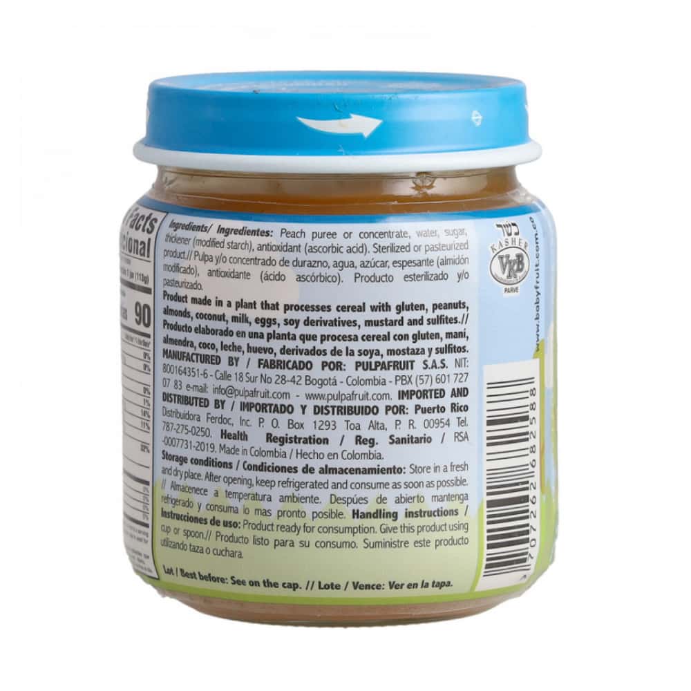 Compota de durazno Baby Fruit (113 g / 3.98 oz) - Miniatura 3
