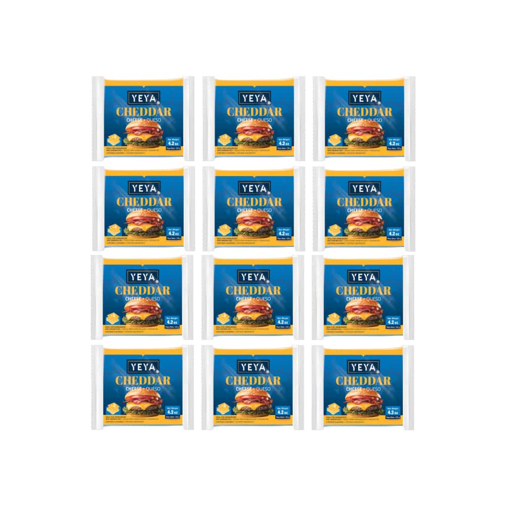 Queso cheddar YEYA (12 x 120 g / 4.2 oz) - Miniatura 1