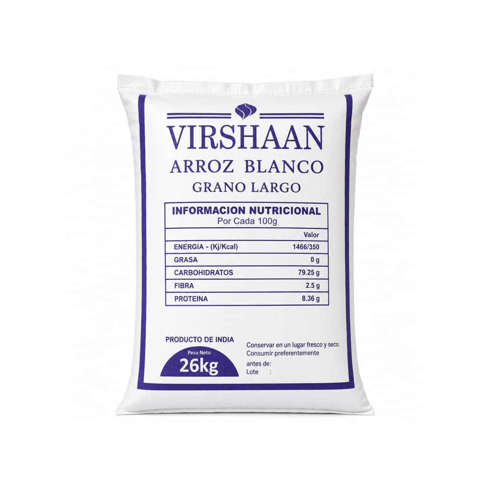 Arroz blanco grano largo Virshaan (26 kg / 57.32 lb) - Miniatura 5
