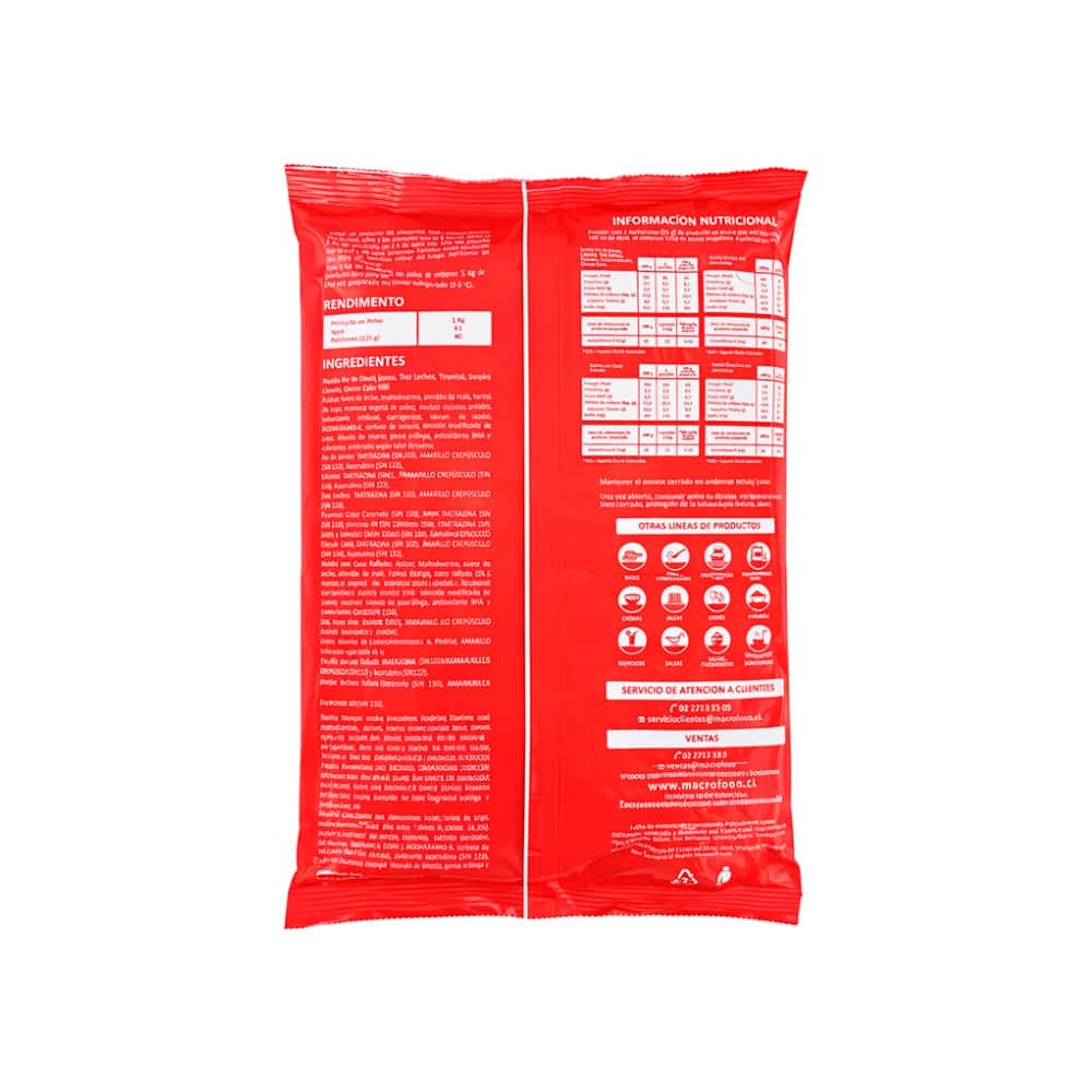 Natilla de manjar con coco rallado Macro Food (1 kg / 2.2 lb) - Miniatura 3