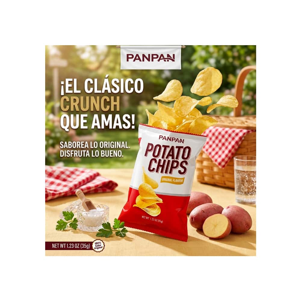 Papas fritas sabor original Panpan (35 g / 1.23 oz) - Miniatura 5