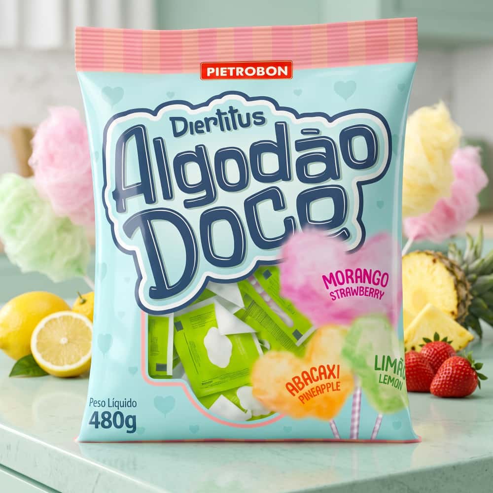 Chupetines de algodón dulce surtidos Pietrobon (480 g / 1.06 lb) - Miniatura 4